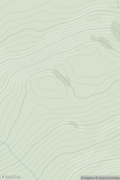Thumbnail image for Meallan Odhar [Kyle of Lochalsh to Garve] showing contour plot for surrounding peak